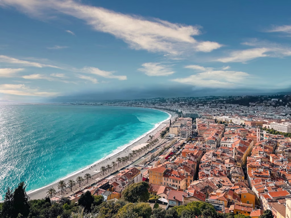 Aerial view of Nice