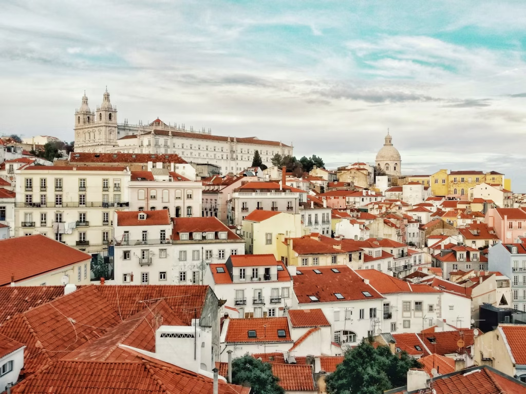 Alfama district in Lisbon, Portugal